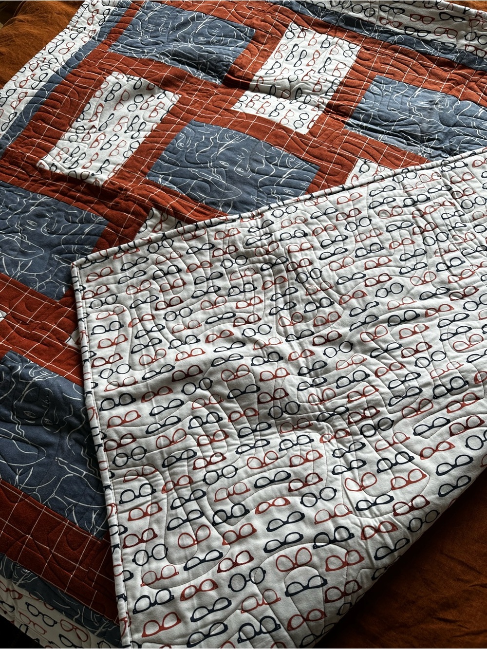 Abstract modern quilt - Picture 3 of 5